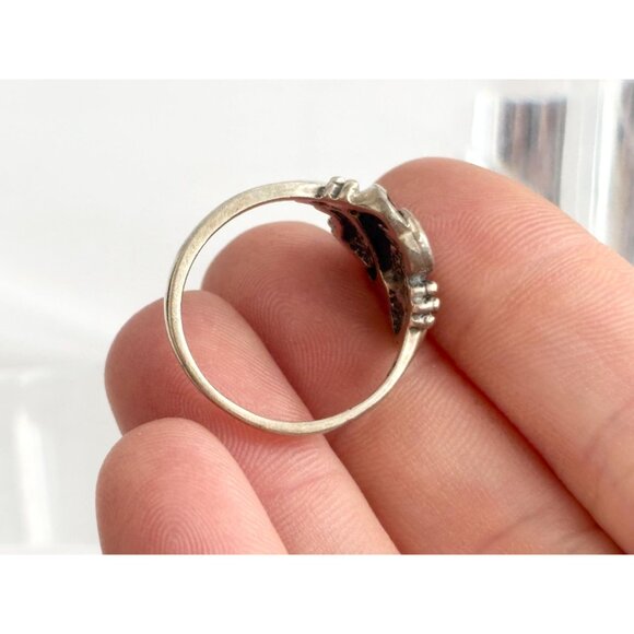 Wheeler Manufacturing Grapevine Modernist Sterling Silver Vintage Ring - sz 9.25 - Picture 13 of 16